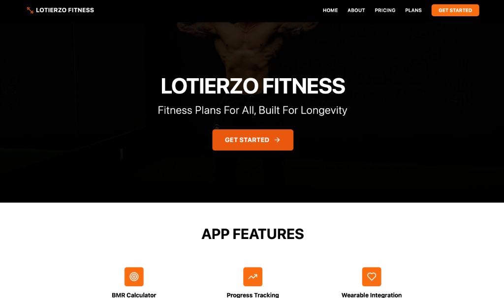 Published MobiFit trainer website showing branding, about section and transformations
